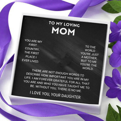 Eternal Heart Clover Necklace Pendant for Mother's Day