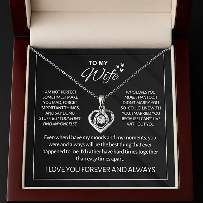 To My Wife - Heartbeat Necklace