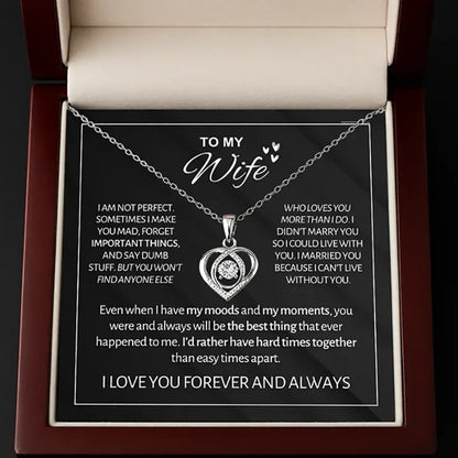 To My Wife - Heartbeat Necklace