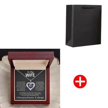 Personalized Heart & Birthstone Necklace